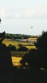 Scenic view of landscape against sky