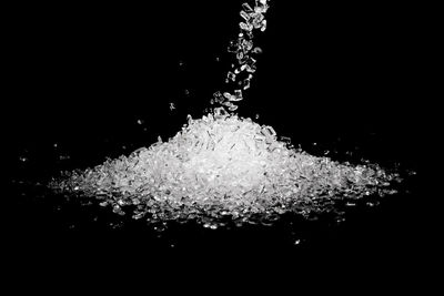 Close-up of splashing water against black background