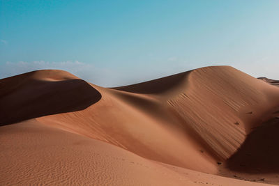 Scenic view of desert against sky