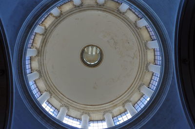 Directly below shot of historic building