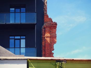 Low angle view of building against sky