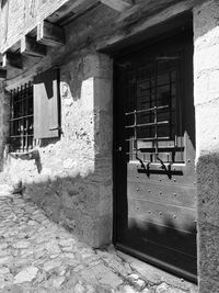 Entrance of abandoned building