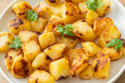 Close-up of food in plate