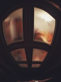 Close-up of car window