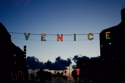 View of road against blue sky