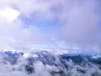 Low angle view of clouds in sky