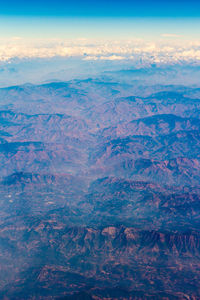 Aerial view of landscape against sky