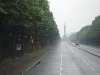 View of road passing through trees