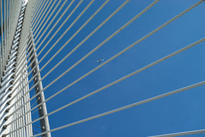 Close-up low angle view of cables