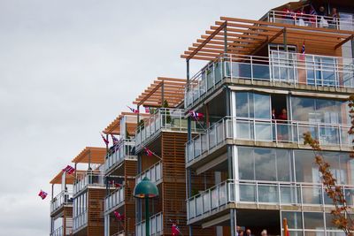 Low angle view of building against sky