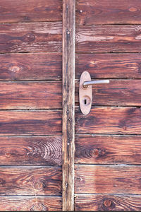 Full frame shot of wooden door