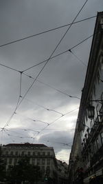 Low angle view of residential buildings against sky