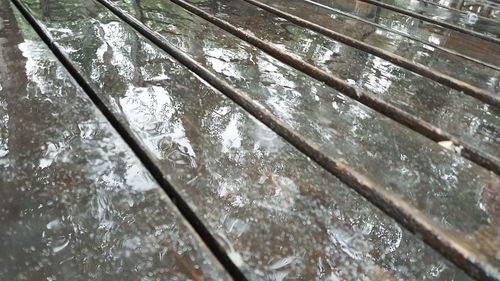 Reflection of trees in water