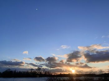Scenic view of sunset sky