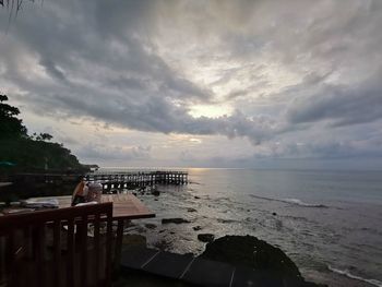 Scenic view of sea against sky
