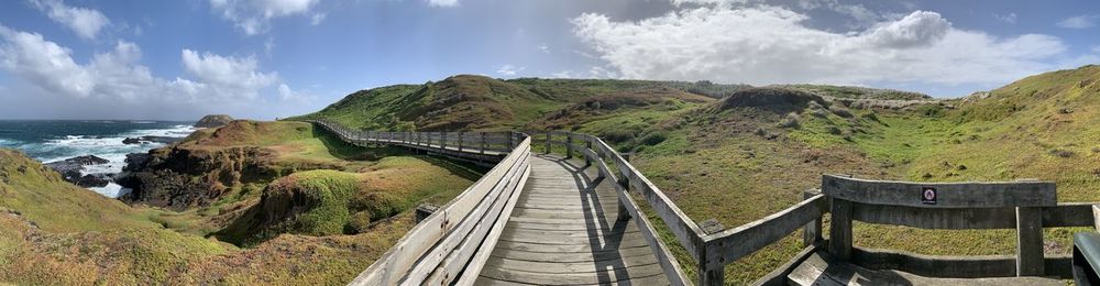 Panoramic view of sea against sky