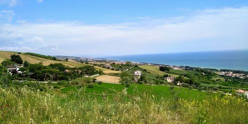 Scenic view of sea against sky