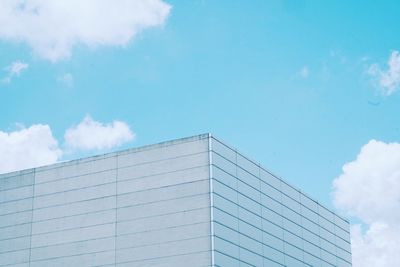 View of building against cloudy sky