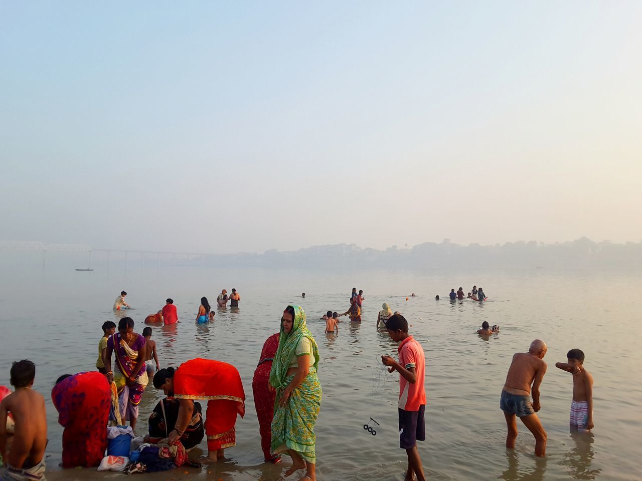 PEOPLE ENJOYING AT BEACH