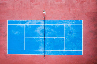 Directly above shot of tennis court