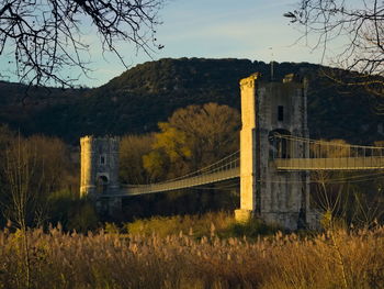 The himalayan gate leads from the ardeche to drome in rochemaure