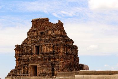 Low angle view of old ruins