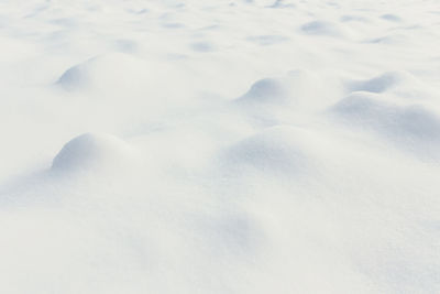 Full frame shot of snow covered land