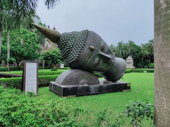 Statue in park