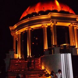 Temple at night