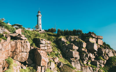 Lighthouse against clear sky