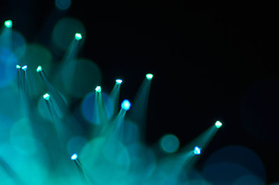 Close-up of illuminated lights