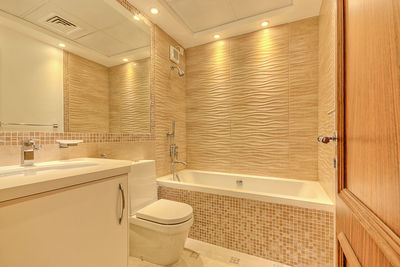 Interior of bathroom