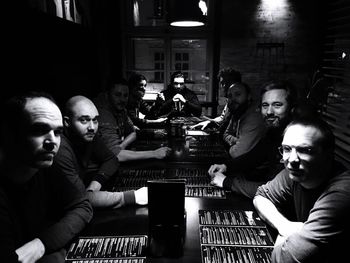 Group of people sitting at table
