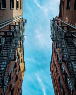 Low angle view of buildings against sky