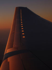 Low angle view of sky at sunset