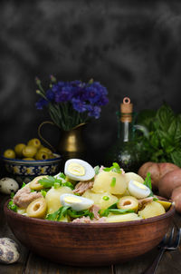 Close-up of vegetables in bowl