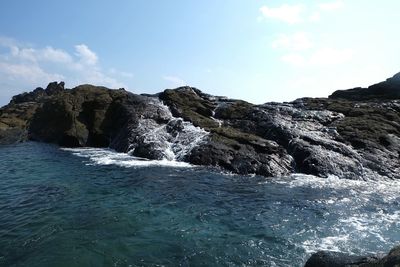 Scenic view of sea against sky