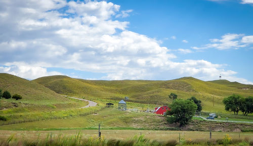 Scenic view of landscape against sky