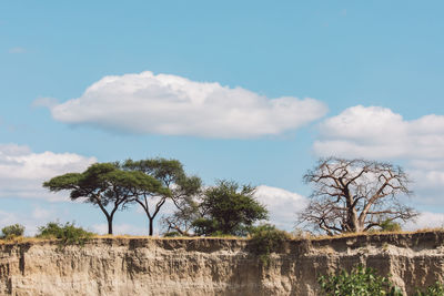 Low angle view of old building against sky