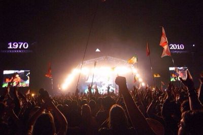 People enjoying at concert