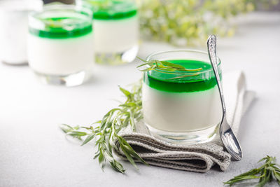 Close-up of drink on table