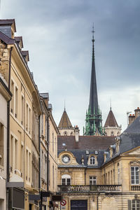 Exterior of buildings against sky in city