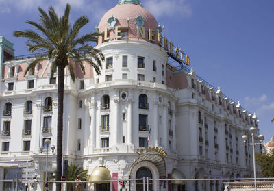 Low angle view of building against sky