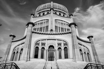 Low angle view of historical building against sky