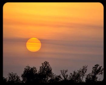 Clouds in sky at sunset