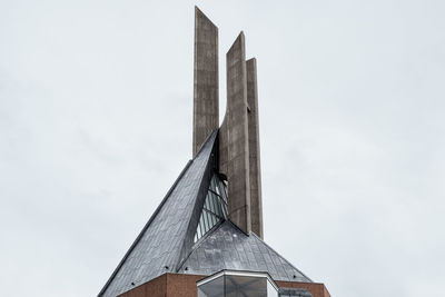 Low angle view of building against clear sky