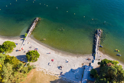 Aerial view of beach