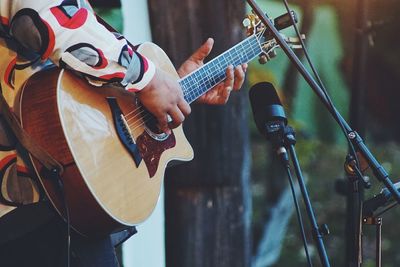 Close-up of guitar