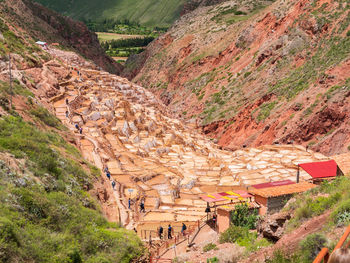 High angle view of mountain