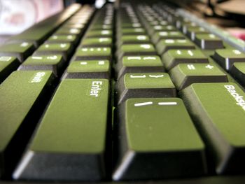 Close-up of computer keyboard